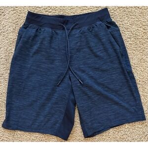 Lululemon Mens T.H.E. Short Heather Navy 9" Liner Size Medium